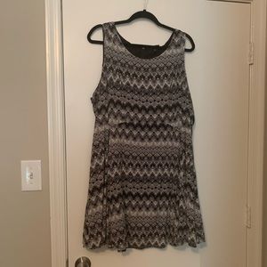 Abstract Print Mini Dress
